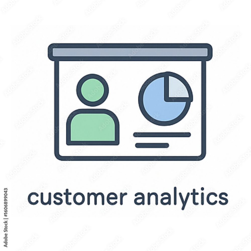Poster boost customer retention with insightful analytics presentation showing key demographics and market 