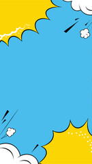 Comic book burst explosion design: A dynamic graphic of comic-style explosive design that will bring you back to retro feel