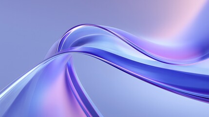Abstract purple wave design, Flowing liquid futuristic art, Modern soft curve background, Smooth elegant digital render