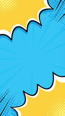 Dynamic Pop Art Graphic: A captivating abstract illustration, showcasing a burst of vibrant color, perfect for modern graphic design projects. 