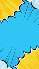 Comic Strip Pop Art: Captivating illustration bursting with vibrant colors and bold outlines, inviting viewers to immerse themselves in an artistic interpretation. 