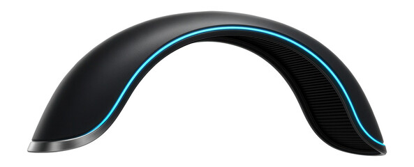 Rear mudguard with aerodynamic shape and seamless edge