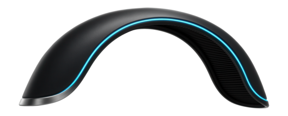Rear mudguard with aerodynamic shape and seamless edge