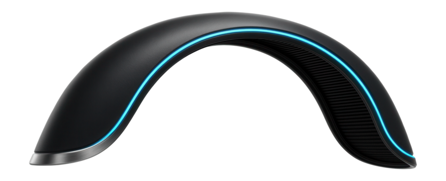 Rear mudguard with aerodynamic shape and seamless edge