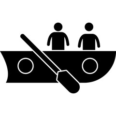 Rowboat With People