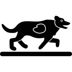 Running Dog Silhouette