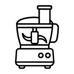 vegetable cutter outline icon line art, black and white doodle style. Ideal for logo, tattoo, app, coloring book, web design, infographics, banner, poster, and more. Vector illustration