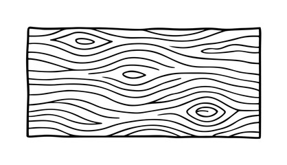wood texture outline icon line art, black and white doodle style. Ideal for logo, tattoo, app, coloring book, web design, infographics, banner, poster, and more. Vector illustration