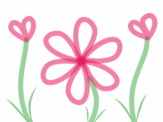 Flower  line art vector 