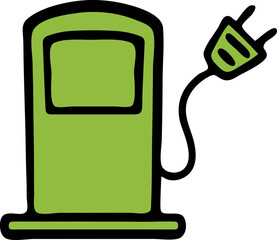 green fuel pump