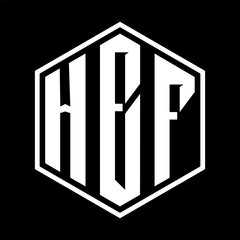 HEF letter design. HEF letter technology logo design on a Black background. HEF Monogram logo design for an entrepreneur and business	