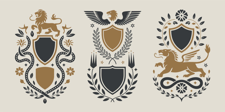 Elegant and Detailed Vector Design with Red Green and Blue Accents