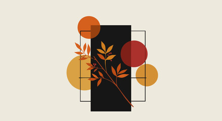 Minimalist Autumn Art Print