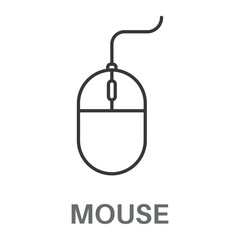 Simple Computer Mouse Design Icon, Simple Style Design Inspiration For Any Logos Interface And Purpose