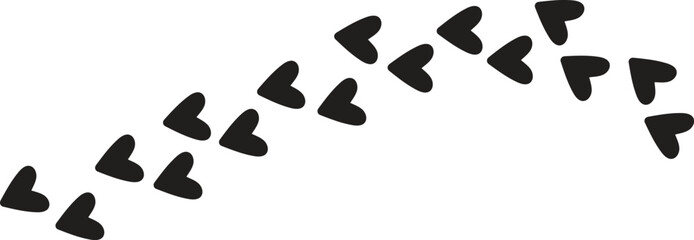 Doodle hearts sketch set. Various different hand drawn heart icon love collection isolated on white background.