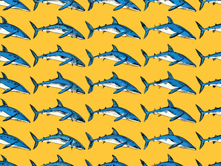 seamless pattern with birds