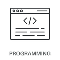 Simple coding Design Icon, Simple Style Design Inspiration For Any Logos Interface And Purpose