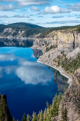 Lake view of the lake in the mountains