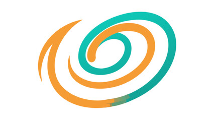 Obraz premium Abstract swirl logo design vector illustration template for creative business brand identity and company 100