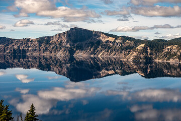 Lake view of the lake in the mountains
