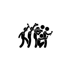 Mediya people icon flat vector design.
