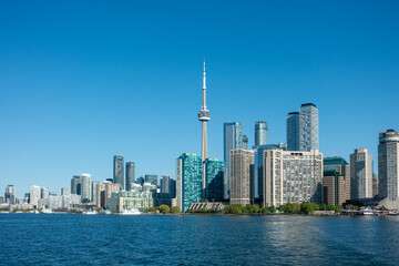 Panoramic shot of Toronto city skyline, Ontario, Canada