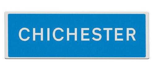 Road sign for Chichester..PNG file