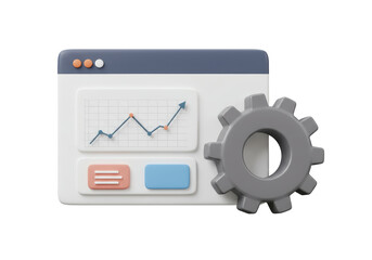 Isolated Website Analytics Dashboard with Gear