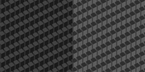 Dark New Monochrome Flat Seamless Abstract Geometric Vector Illustration Background Pattern Set