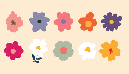 cuta floral botany flowers sld leaves vintage decor pattern ,icon.