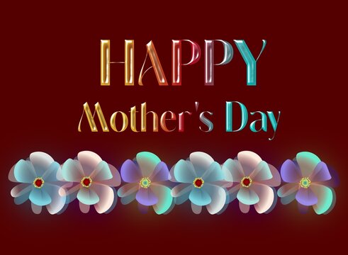 Happy mother's day design mockup. Graphic vector illustrations. Happy 25th of may for all mothers of the world. Background for print. Beautiful mother's day illustration devices wallpaper.