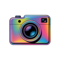 Holographic 3D Camera On Transparent Background