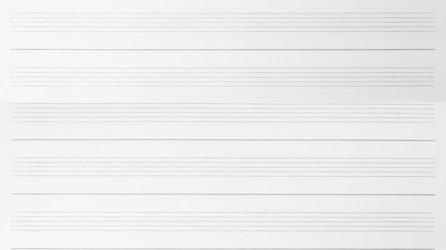 Blank Music Sheet: Minimalist Lines, Creative Composition, White Background.