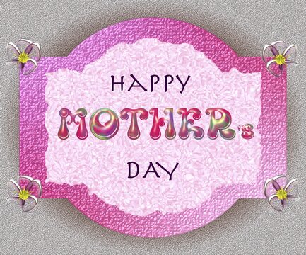 Happy mother's day design mockup. Graphic vector illustrations. Happy 25th of may for all mothers of the world. Background for print. Beautiful mother's day illustration devices wallpaper.