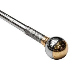 Golden Tipped Majorette Baton with Reflective Handle Isolated on Transparent Background PNG.png (2)