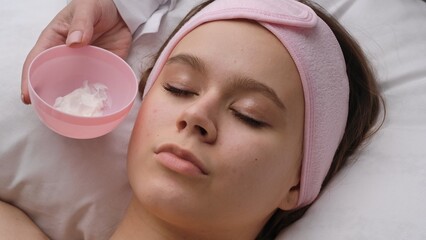 Facial Treatment with Moisturizing Cream for Skin Rejuvenation