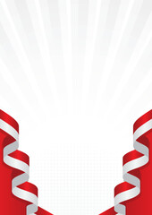 Elegant Red and White Background for Indonesian Independence Day