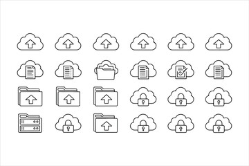 dawnload icon set  vector illustration