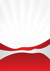 Elegant Red and White Background for Indonesian Independence Day