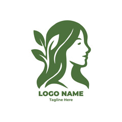 Elegant Botanical Symbol for Luxury Skincare and Eco-Friendly Branding Identity