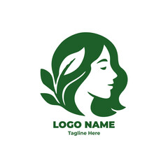 Premium Organic Wellness Logo Solution: Elegant Vector Monogram for Sustainable Beauty Branding