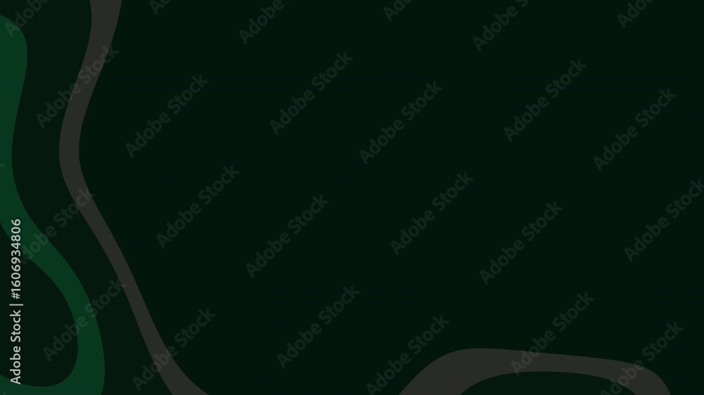 Aufkleber dark green abstract animation with smooth shapes and subtle lighting. features various shades of gre