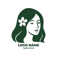 Premium Minimalist Vector Logo for Natural Beauty, Wellness, and Sustainable Brand Identity