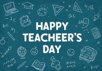 Happy Teacher's Day Chalkboard
