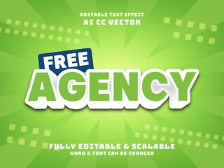 free agent text effect. football player agency
