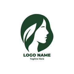 Elegant Monogram Logo Vector for Organic Skincare, Spa, and Sustainable Beauty Branding