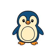 Cartoon penguin vector illustration