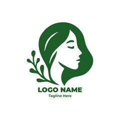 Elegant Abstract Botanical Logo: Sustainable Branding Solution for Premium Wellness and Cosmetic Lines