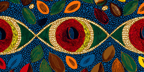 Fototapeta premium Vibrant African Textile Design