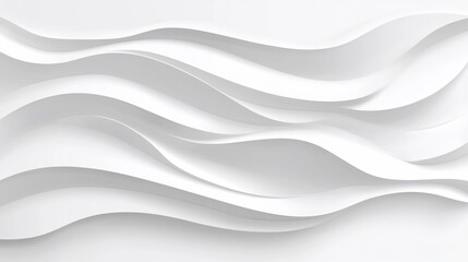 Fototapeta premium Monochrome Undulating Surfaces with subtle lighting and minimalistic style